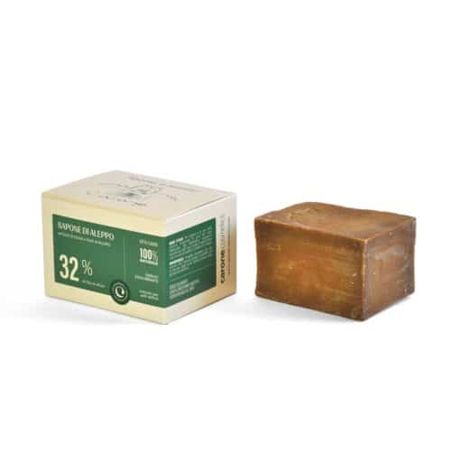 CARONE <br> Jabón Aleppo 180 GR 32 % Aceite de Laurel Cosmética específica para Veganos