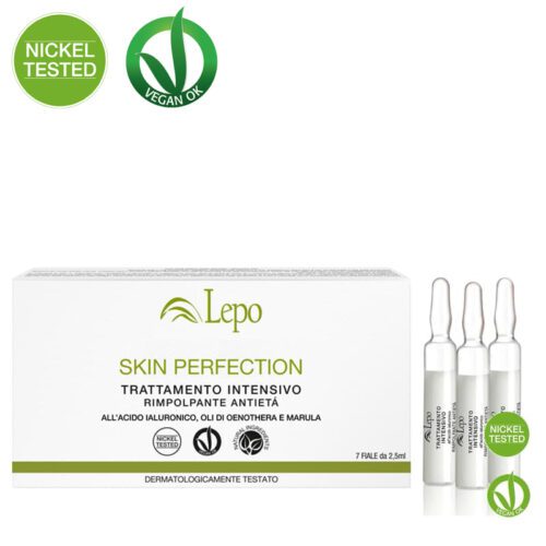 LEPO <br> Ampollas Skin Perfection – Ácido Hialurónico, Onagra y Marula Antiedad y lifting