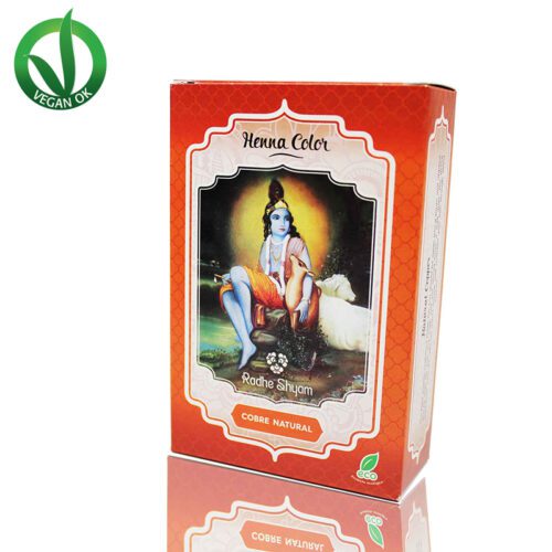 RADHE SHYAM <br> HENNA COBRE NATURAL en polvo Coloración natural