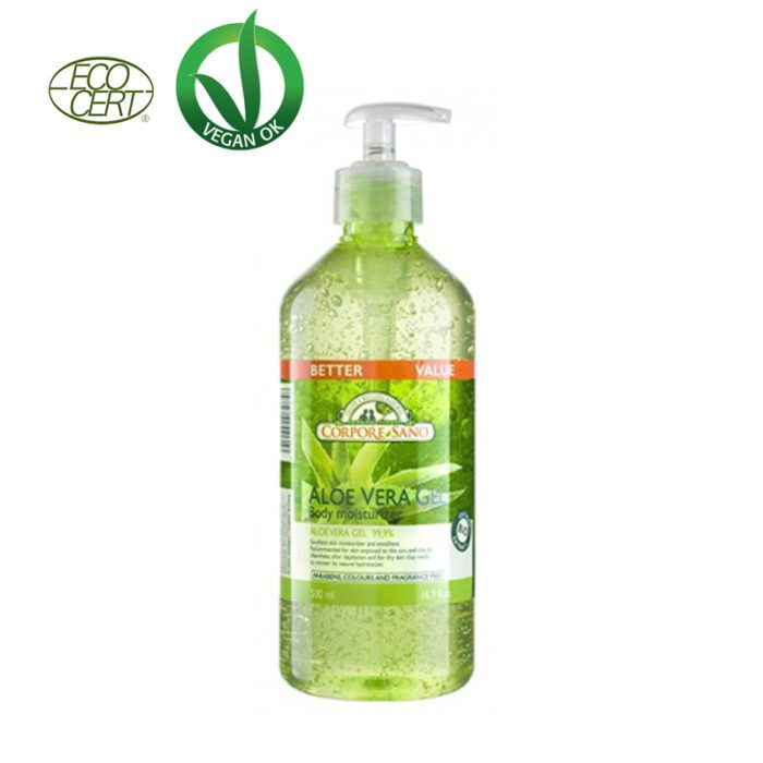 CORPORE SANO <br> ALOE VERA GEL 500 ML. 99,99 % BIOLOGICO Corporal