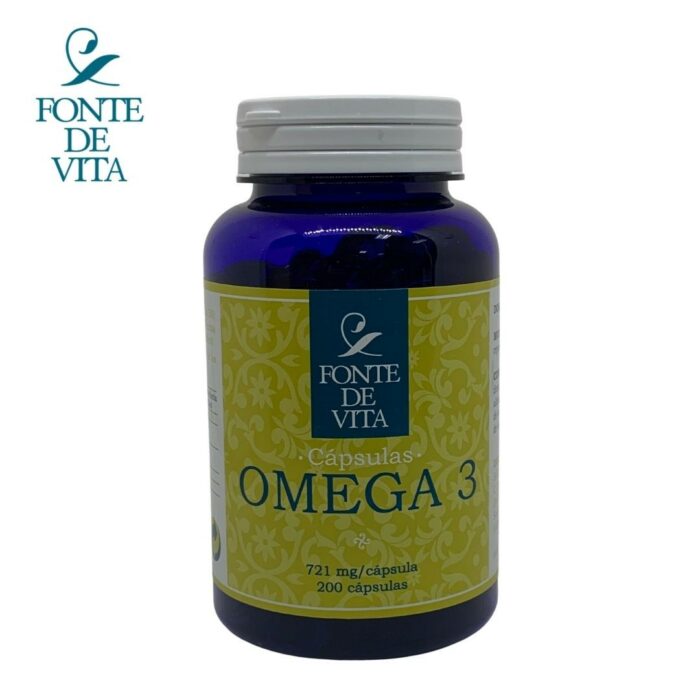 FONTE DE VITA <br> CÁPSULAS DE OMEGA 3 721 MG Nutricosmética