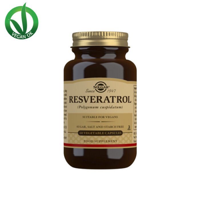 SOLGAR <br> RESVERATROL COMPLEMENTO ALIMENTICIO