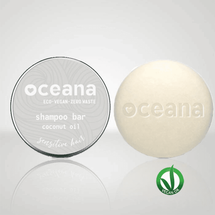 OCEANA <br>CHAMPÚ SÓLIDO PARA CABELLO SECO COCONUT OIL 65 GR
