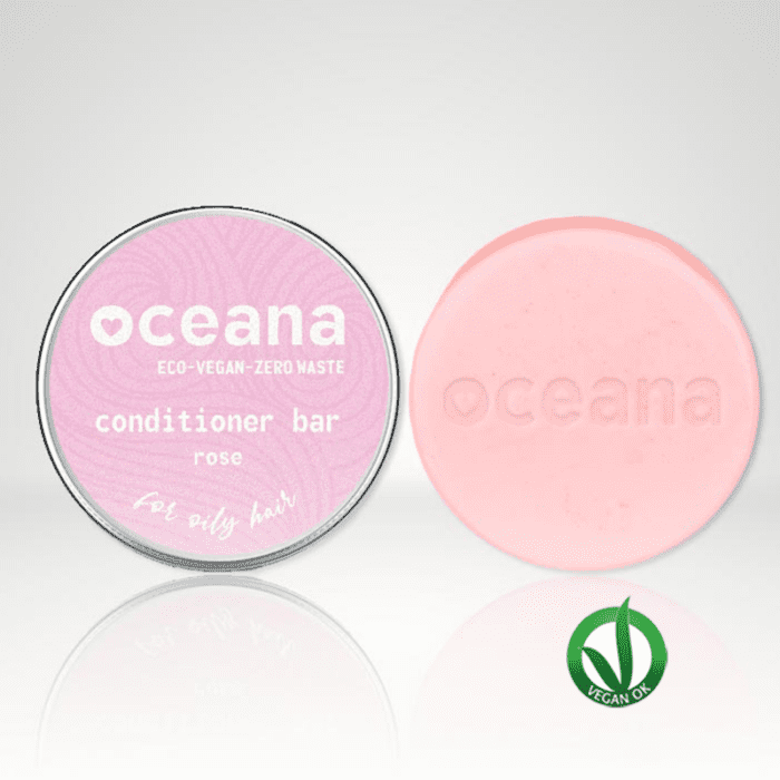 OCEANA <br>ACONDICIONADOR SÓLIDO PARA CABELLO NORMAL Y GRASO ROSE 65GR Acondicionadores