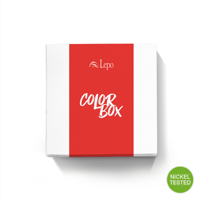 LEPO <br> ESTUCHE EDICIÓN ESPECIAL «COLOR BOX RED» Cosmética Específica para Alérgicos al Níquel