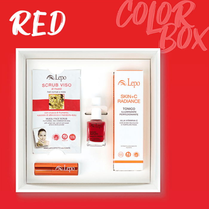 LEPO <br> ESTUCHE EDICIÓN ESPECIAL «COLOR BOX RED» Cosmética Específica para Alérgicos al Níquel