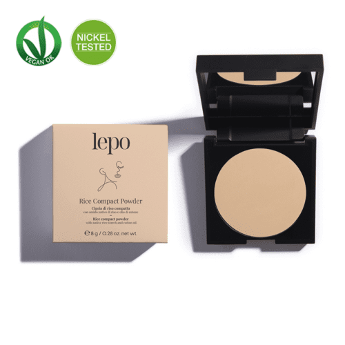 LEPO <br>POLVO DE ARROZ COMPACTO Cosmética Específica para Alérgicos al Níquel