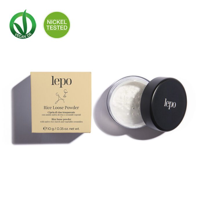 LEPO <br> POLVO DE ARROZ TRANSPARENTE LOOSE POWDER Cosmética Específica para Alérgicos al Níquel