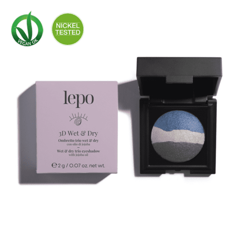 LEPO <br> 3D SOMBRA DE OJOS TRÍO WET&DRY Cosmética Específica para Alérgicos al Níquel