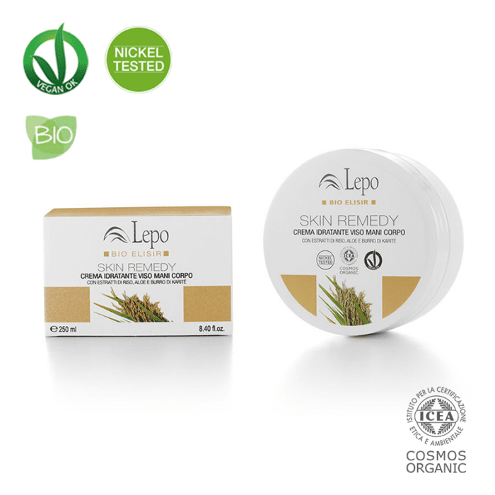 LEPO <br>SKIN REMEDY CREMA HIDRATANTE PARA ROSTRO, MANOS Y CUERPO BIO
