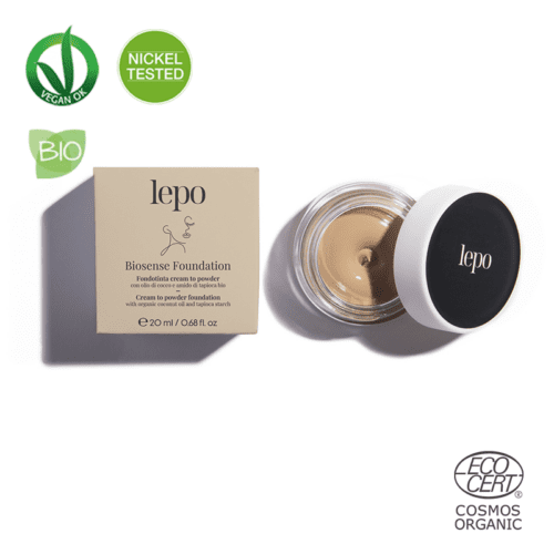 LEPO <br>BIOSENSE MAQUILLAJE CREAM TO POWDER Cosmética Específica para Alérgicos al Níquel